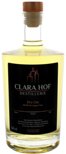 Clara Hof Dry Gin gereift im Cognac-Fass
