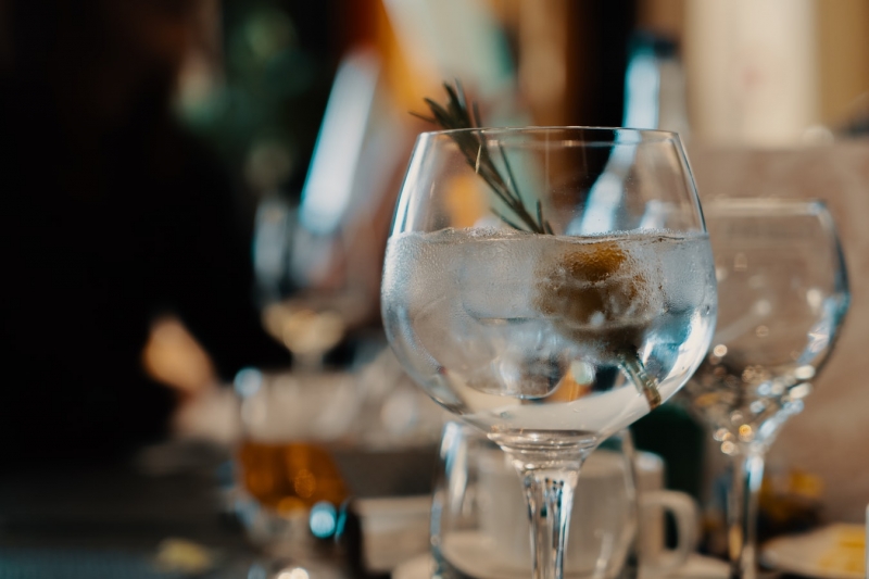 Gin Tonic im Coppa Glas