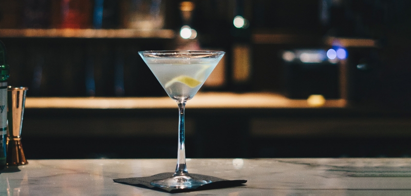 Lemon Dry Martini Cocktai